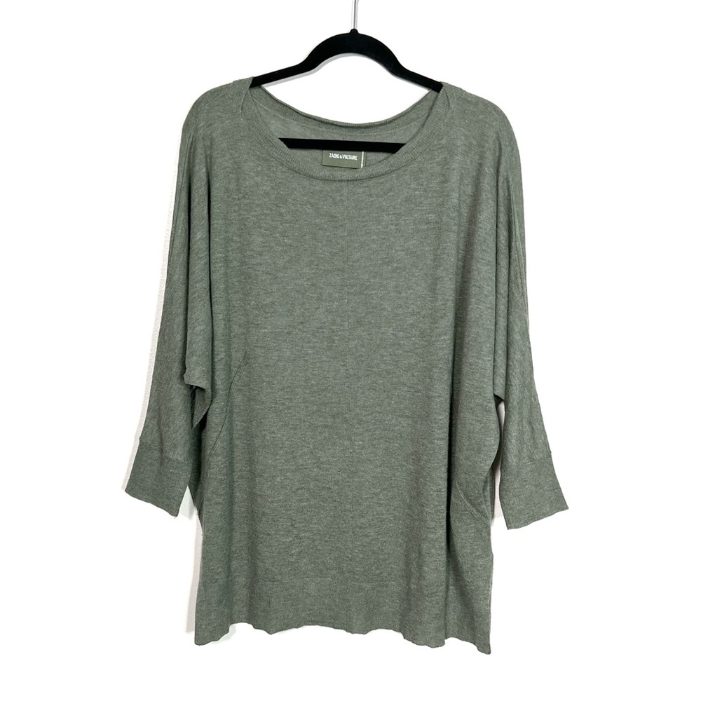 ZADIG & VOLTAIRE 100% Cashmere Sunday CP in green size M/L